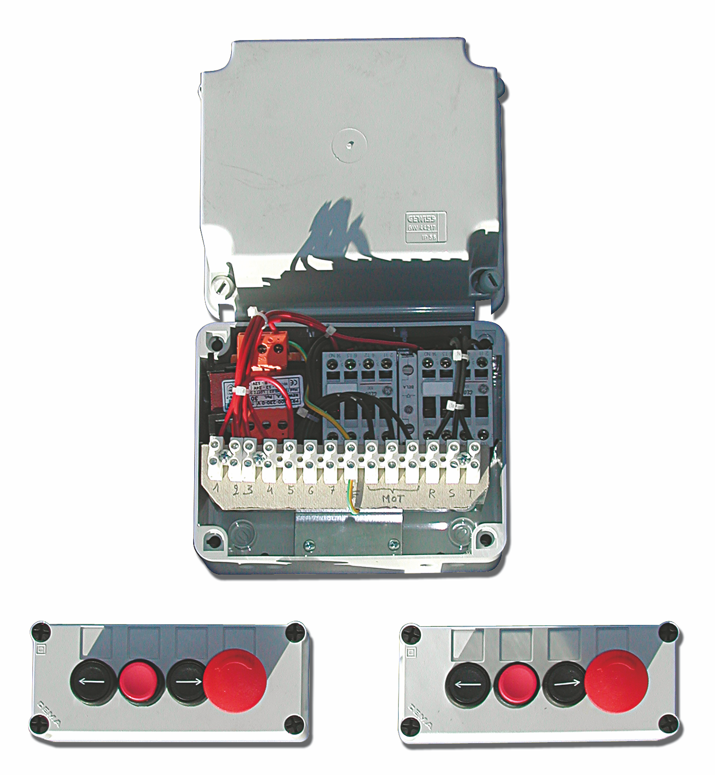push button control double